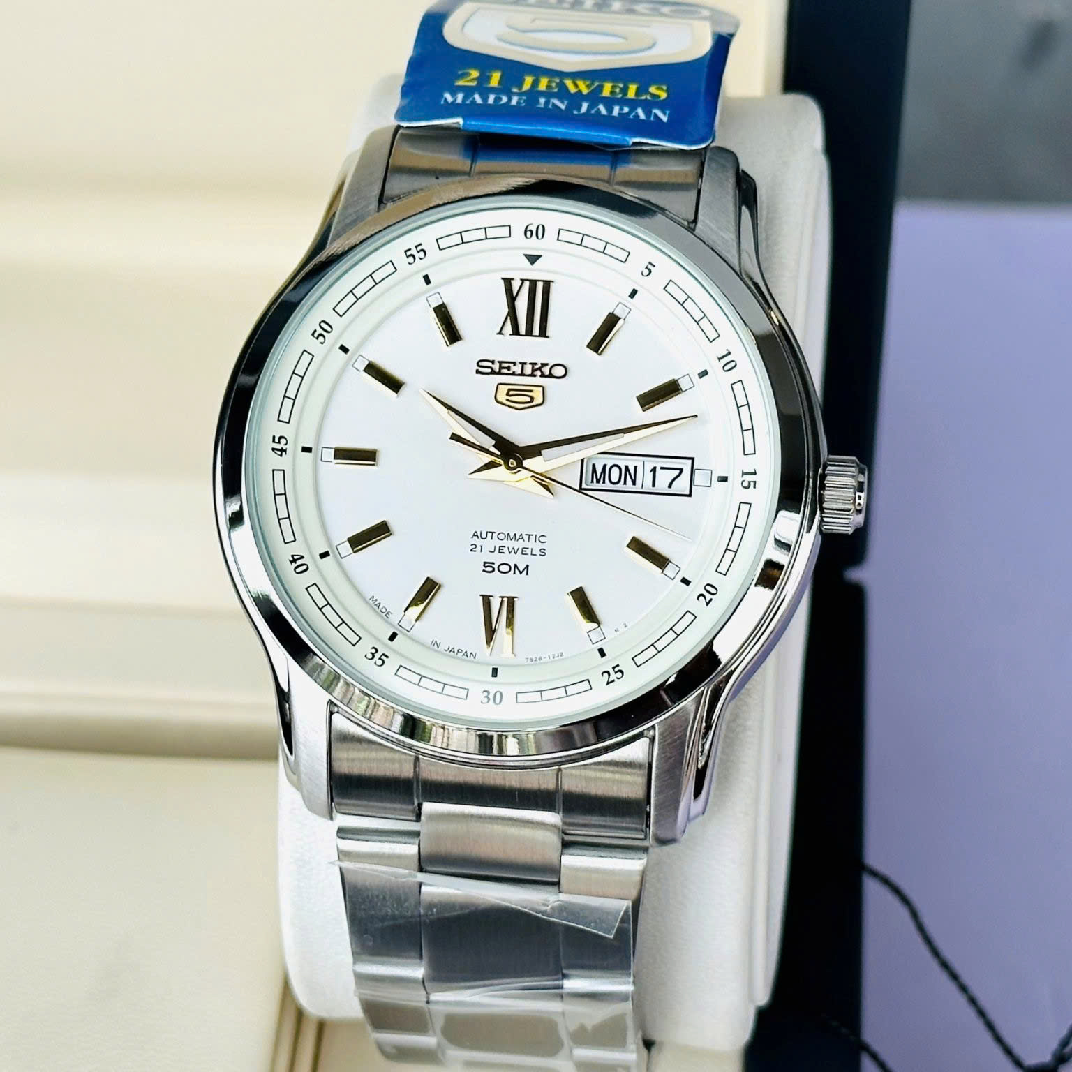 ĐỒNG HỒ NAM SEIKO 5 AUTOMATIC SNKP15J1  (SNKP15)