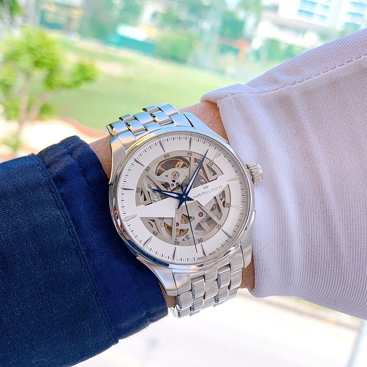 HAMILTON JAZZMASTER SKELETON SPIKY-H H42535110