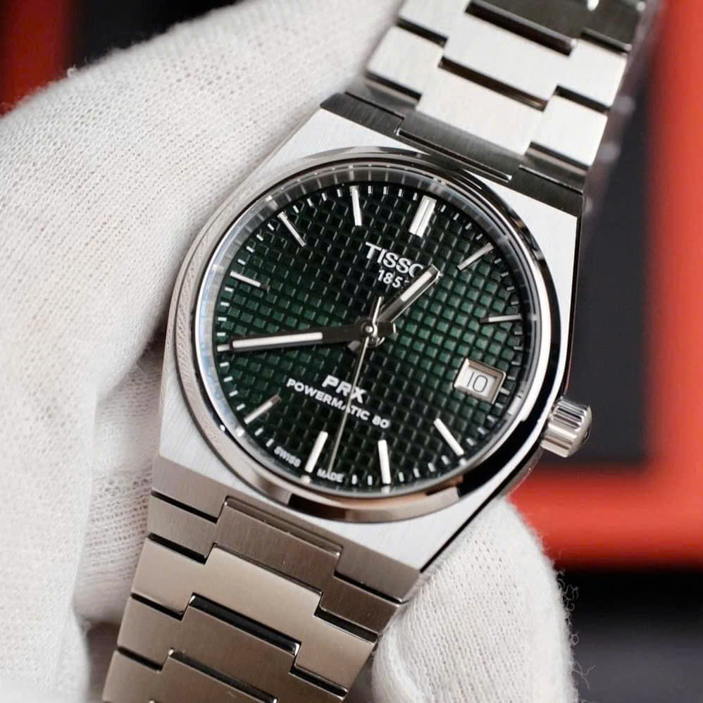 TISSOT PRX POWERMATIC 80 GREEN 35MM T137.207.11.091.00