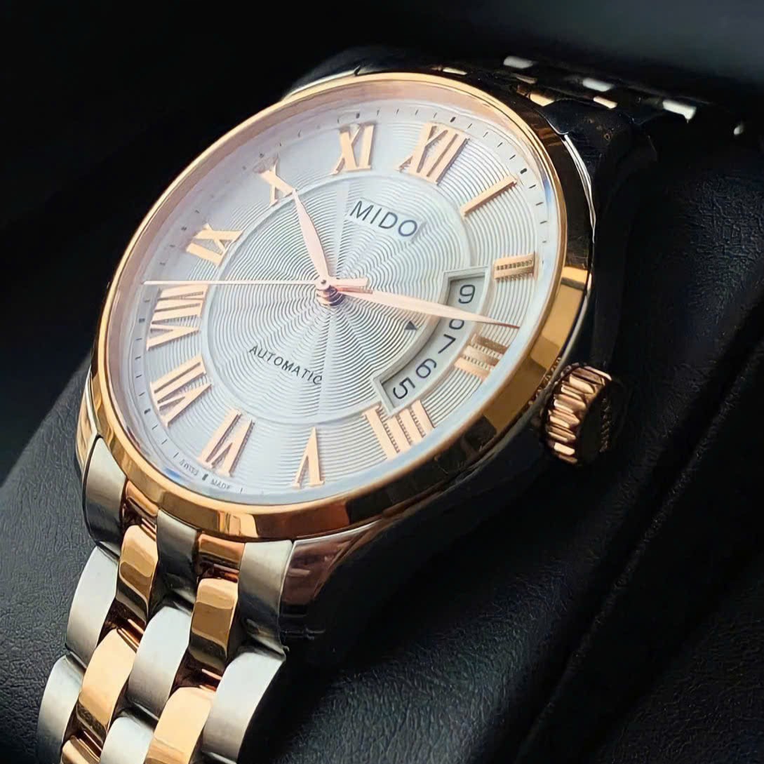 MIDO BELLUNA II AUTOMATIC DEMI ROSE GOLD M024.407.22.033.00 (M0244072203300)