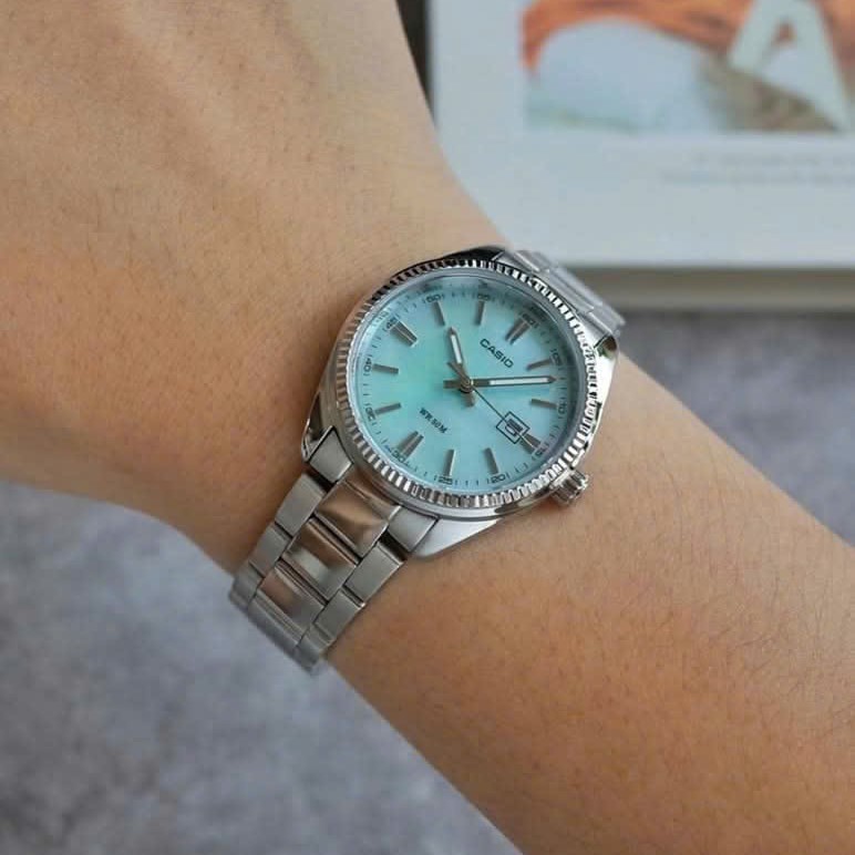ĐỒNG HỒ NỮ CASIO XÀ CỪ XANH LTP-1302DS-2AVDF