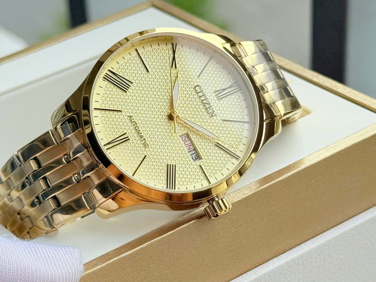 CITIZEN AUTOMATIC FULL GOLD NH8352-53P