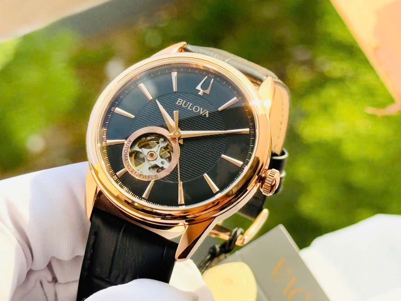 BULOVA AUTOMATIC OPEN HEART 97A140