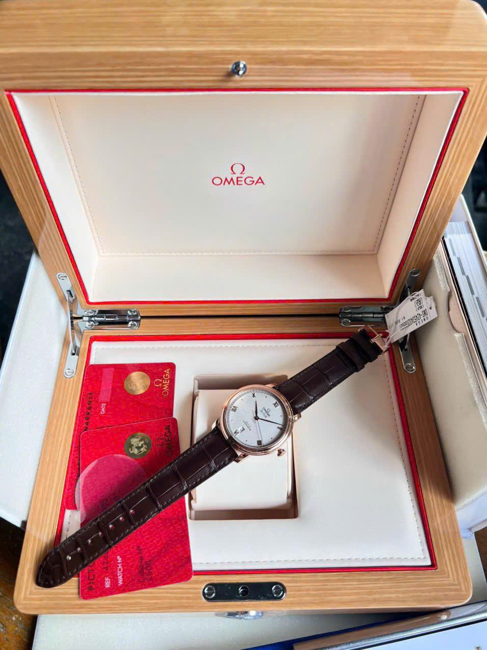 ĐỒNG HỒ NAM OMEGA DE VIILE PRESTIGE CO-AXIAL CHRONOMETER 25TH 424.53.40.20.99.001