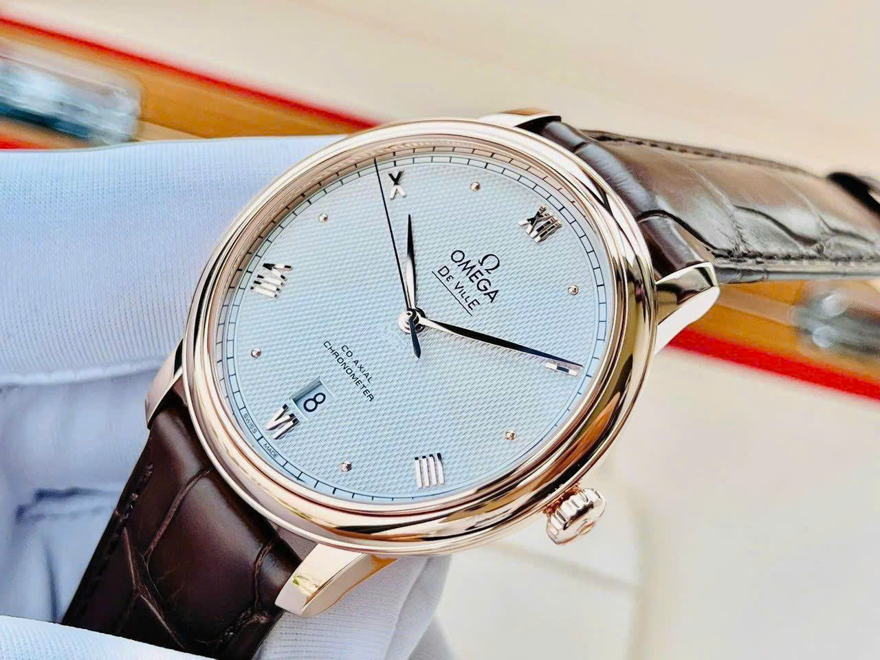 ĐỒNG HỒ NAM OMEGA DE VIILE PRESTIGE CO-AXIAL CHRONOMETER 25TH 424.53.40.20.99.001