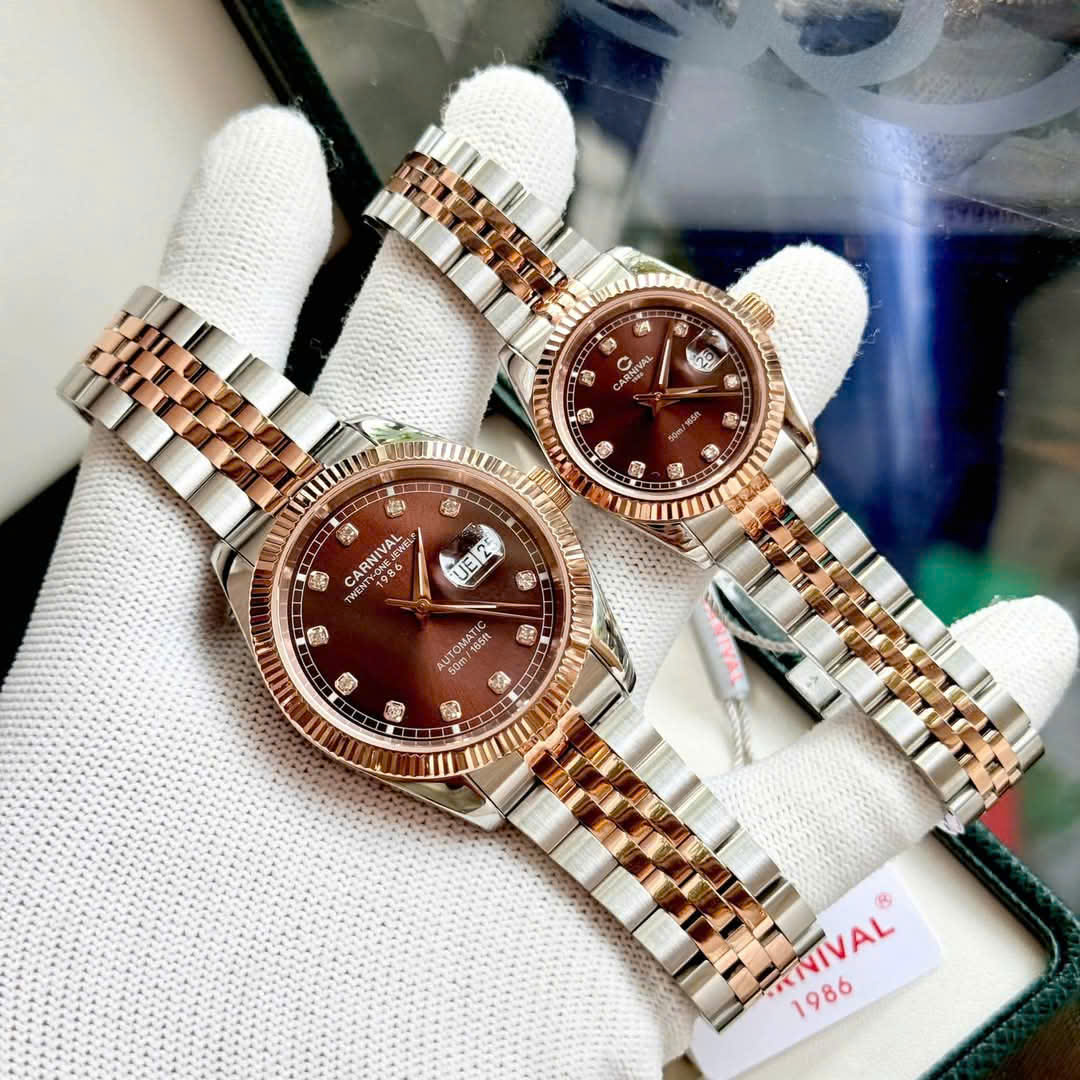 ĐỒNG HỒ ĐÔI CARNIVAL 8131G-CH-N - CARNIVAL 8131L-CH-N