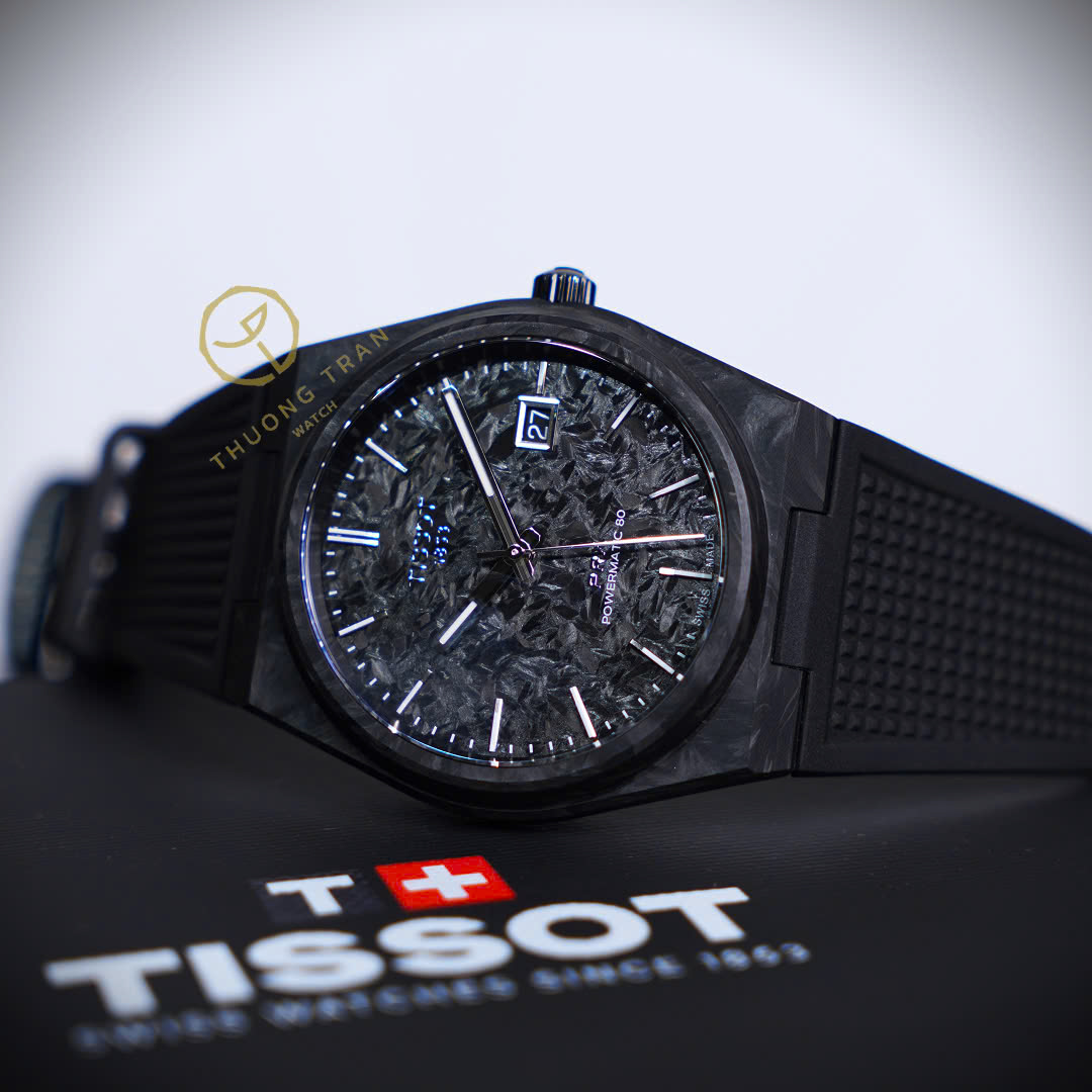ĐỒNG HỒ NAM TISSOT PRX POWERMATIC 80 BLACK CARBON 40MM T137.907.97.201.00