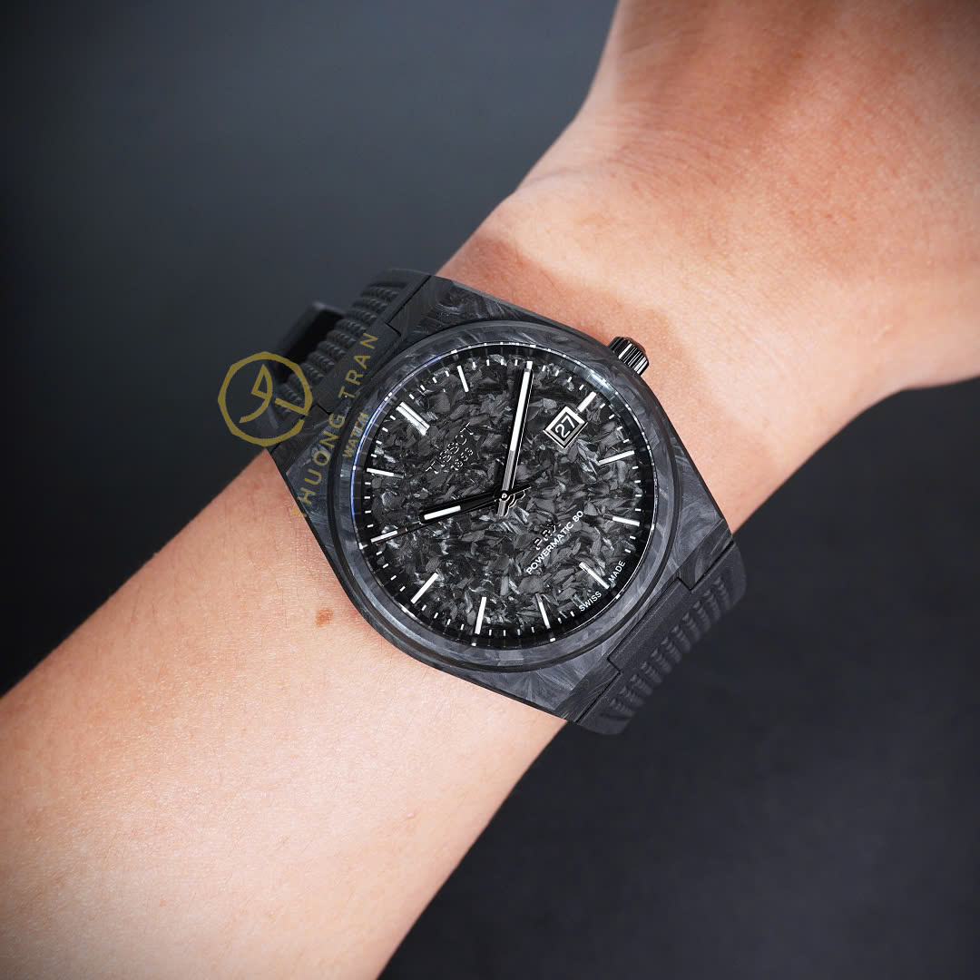 ĐỒNG HỒ NAM TISSOT PRX POWERMATIC 80 BLACK CARBON 40MM T137.907.97.201.00