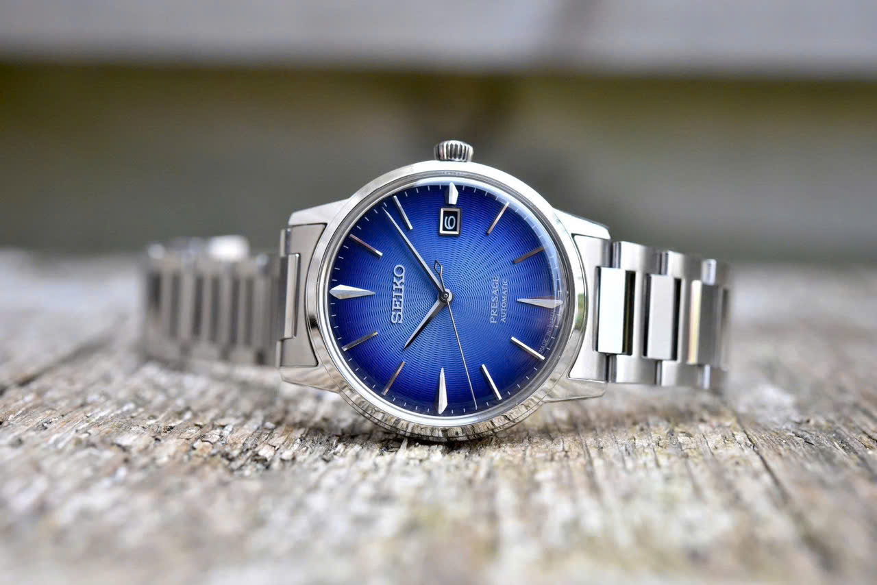 ĐỒNG HỒ NAM SEIKO COCKTAIL AUTOMATIC XANH DƯƠNG SRPJ13J1