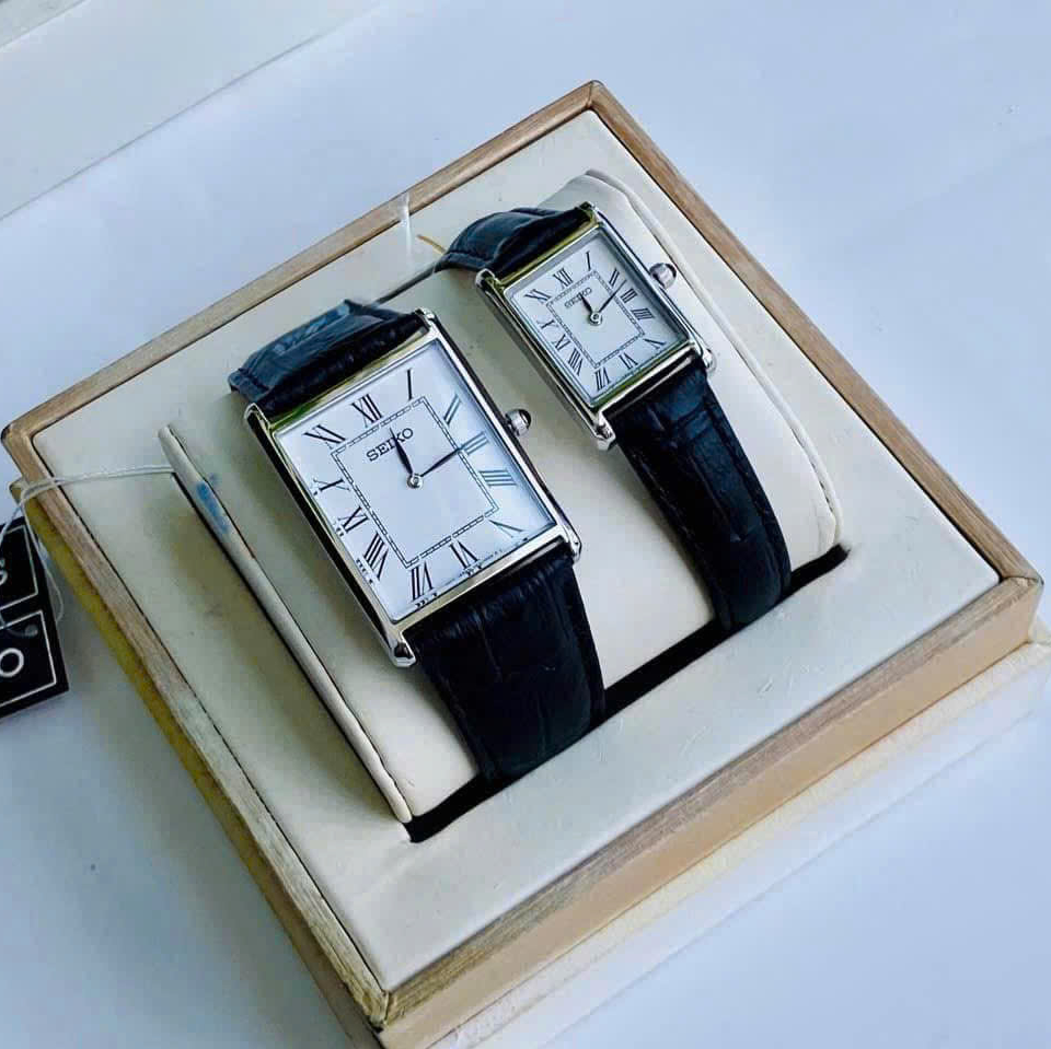 ĐỒNG HỒ ĐÔI SEIKO QUARTZ SWR049 & SWR053