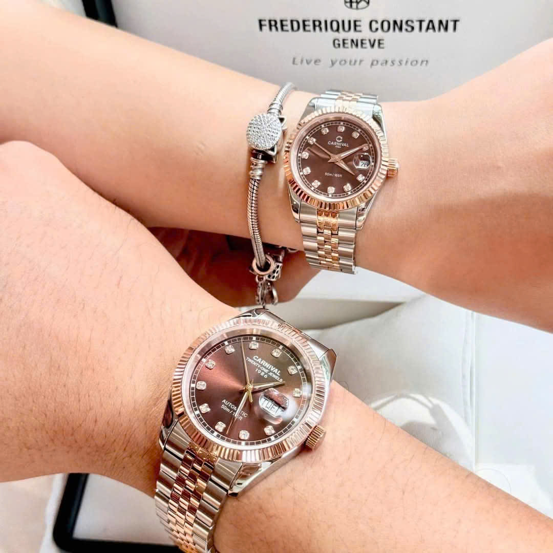 ĐỒNG HỒ ĐÔI CARNIVAL 8131G-CH-N - CARNIVAL 8131L-CH-N