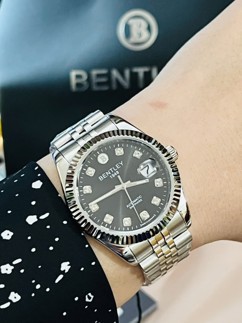 ĐỒNG HỒ NAM BENTLEY AUTOMATIC BL2333-15MWBI