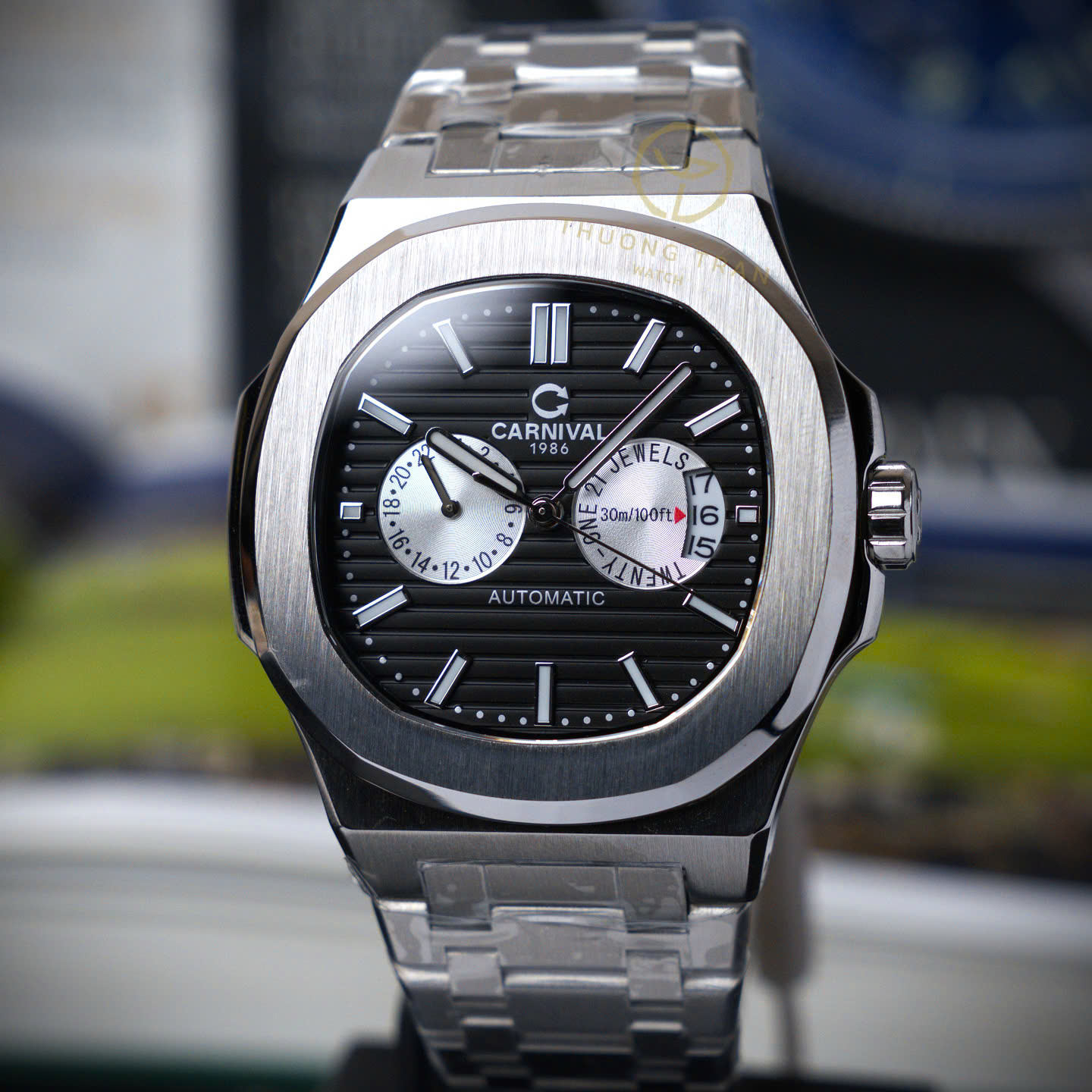 ĐỒNG HỒ NAM CARNIVAL PANDA AUTOMATIC 8158G-VT-PD ĐEN