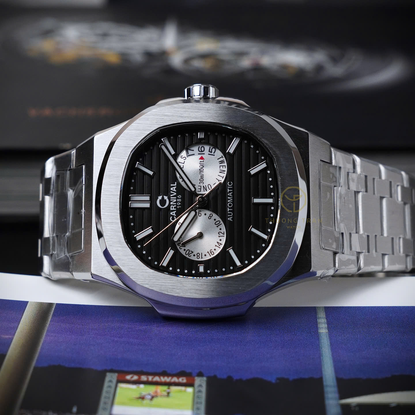 ĐỒNG HỒ NAM CARNIVAL PANDA AUTOMATIC 8158G-VT-PD ĐEN