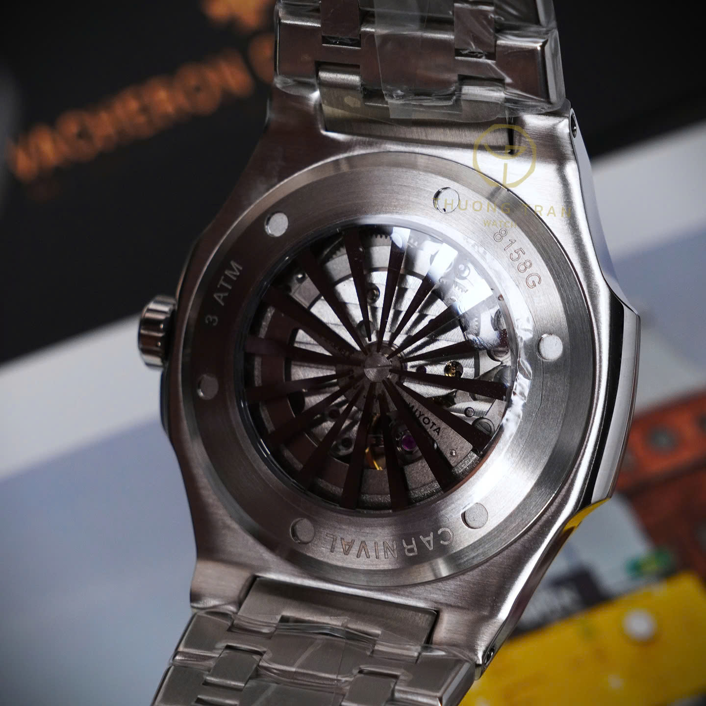 ĐỒNG HỒ NAM CARNIVAL PANDA AUTOMATIC 8158G-VT-PD TRẮNG