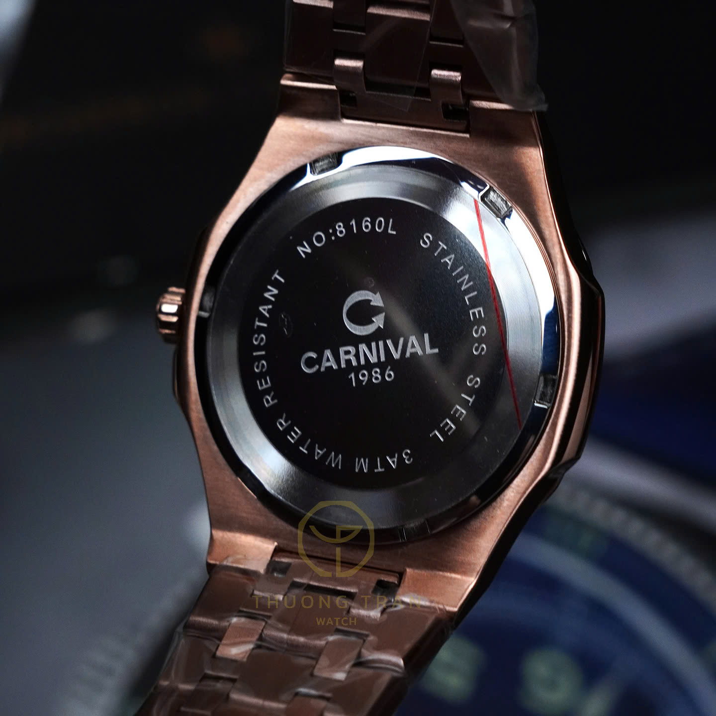 ĐỒNG HỒ NỮ CARNIVAL XÀ CỪ ĐEN 8160L-VH-DK BLACK MOP