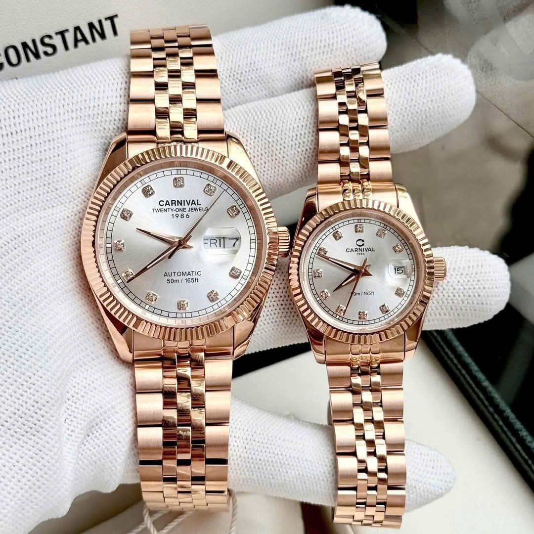 ĐỒNG HỒ ĐÔI CARNIVAL 8131G-VH-T - CARNIVAL 8131L-VH-T