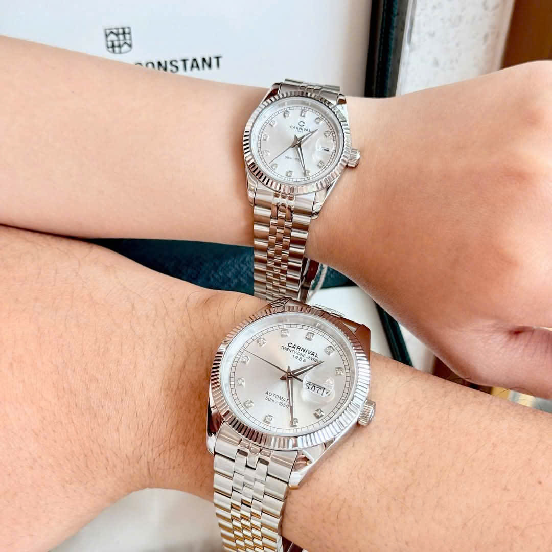 ĐỒNG HỒ ĐÔI CARNIVAL 8131G-VT-T - CARNIVAL 8131L-VT-T