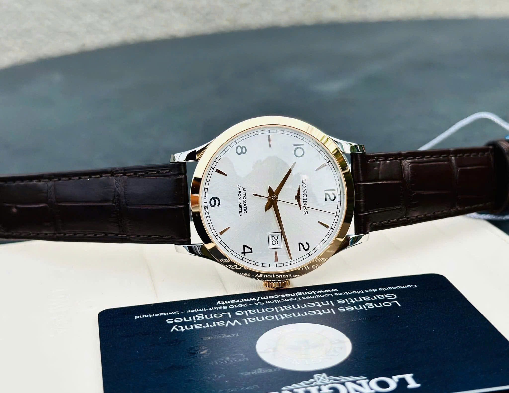ĐỒNG HỒ NAM LONGINES RECORD COLLECTION DEMI 18K: L2.821.5.76.2