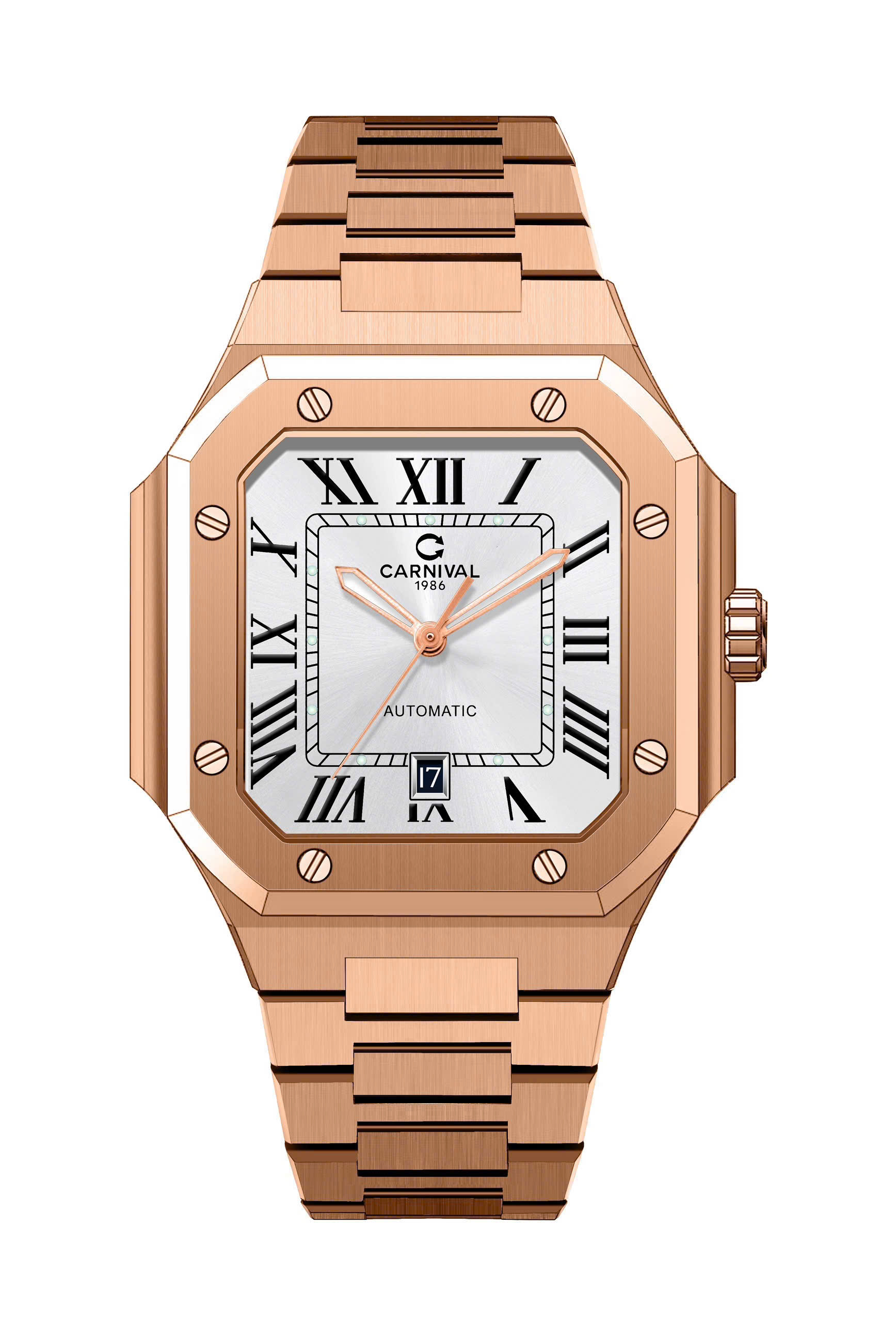 ĐỒNG HỒ NAM CARNIVAL AUTOMATIC TRẮNG 8169G-VH-T