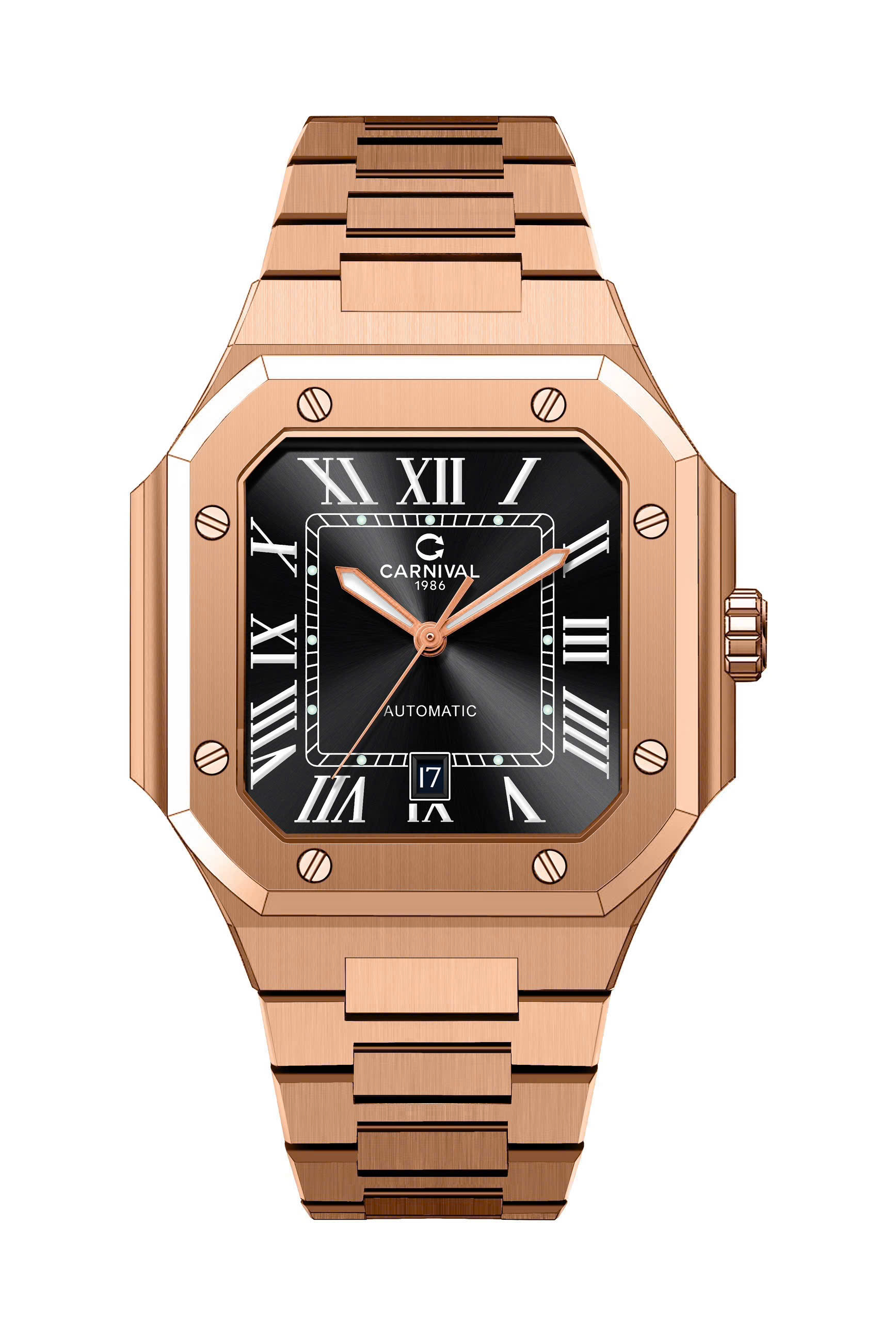 ĐỒNG HỒ NAM CARNIVAL AUTOMATIC ĐEN 8169G-VH-D