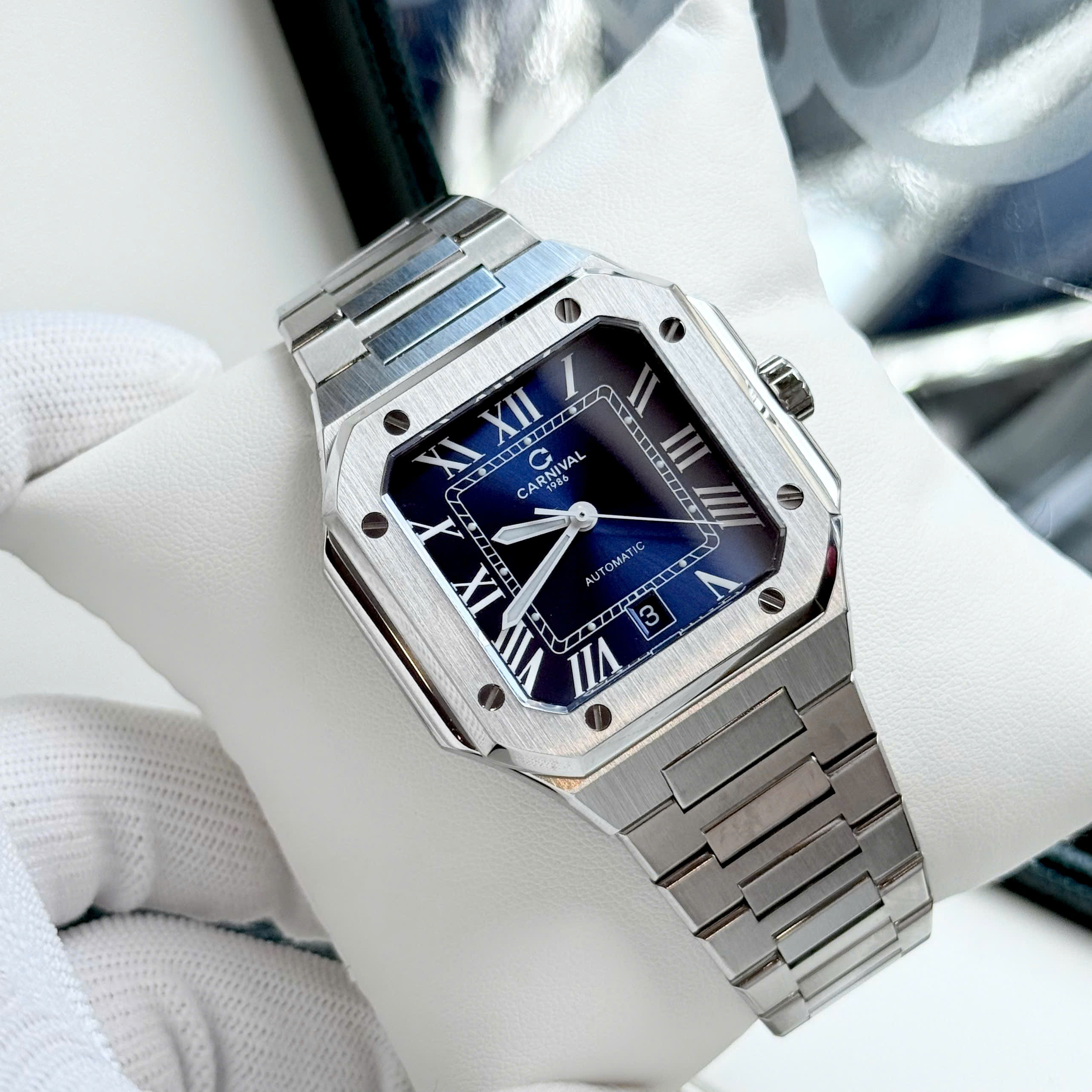 ĐỒNG HỒ NAM CARNIVAL AUTOMATIC XANH DƯƠNG 8169G-VT-X