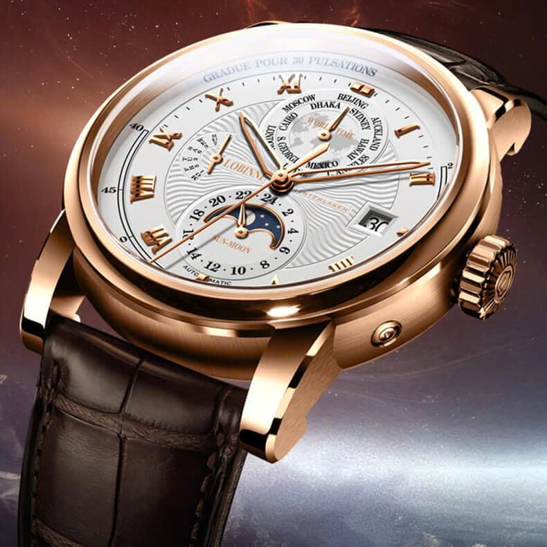 ĐỒNG HỒ NAM LOBINNI AUTOMATIC LB16003G-D1