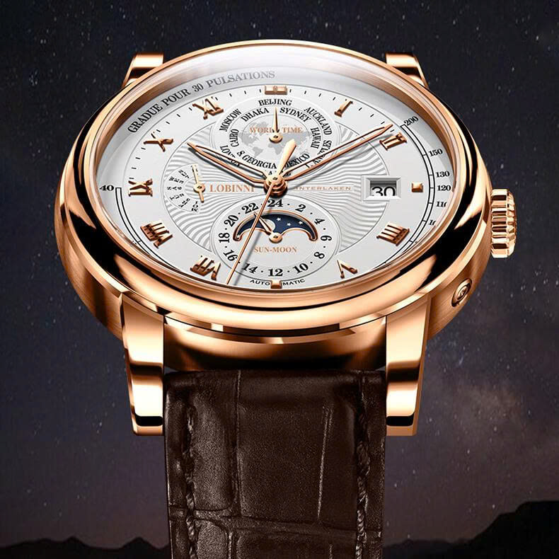 ĐỒNG HỒ NAM LOBINNI AUTOMATIC LB16003G-D1