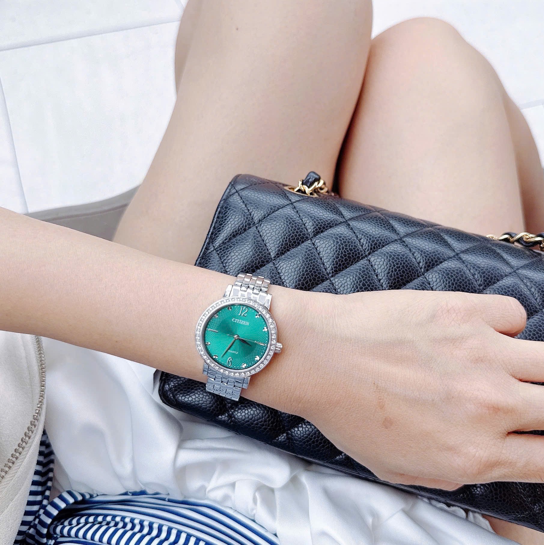 ĐỒNG HỒ NỮ CITIZEN  QUARTZ EL3100-55ZM