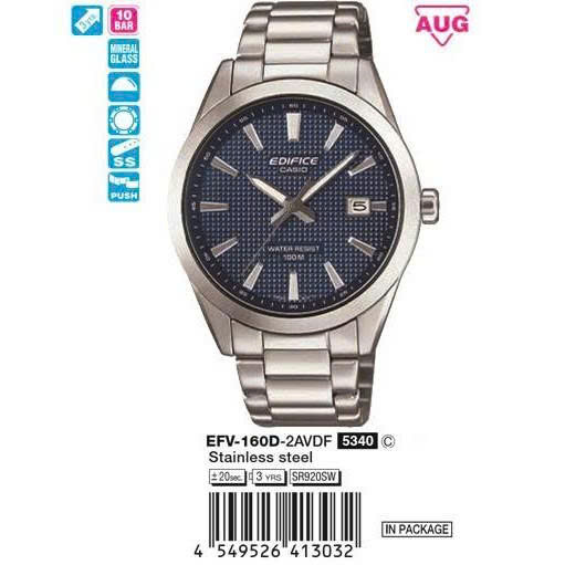 ĐỒNG HỒ NAM CASIO EDIFICE QUARZT EFV-160D-2AVDF (ORDER)