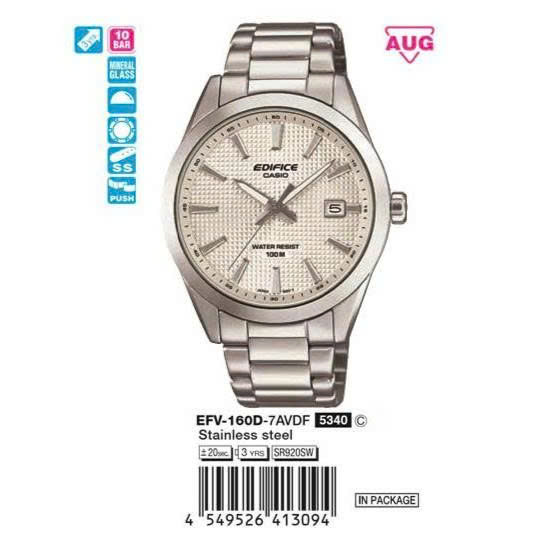 ĐỒNG HỒ NAM CASIO EDIFICE QUARZT EFV-160D-7AVDF (ORDER)