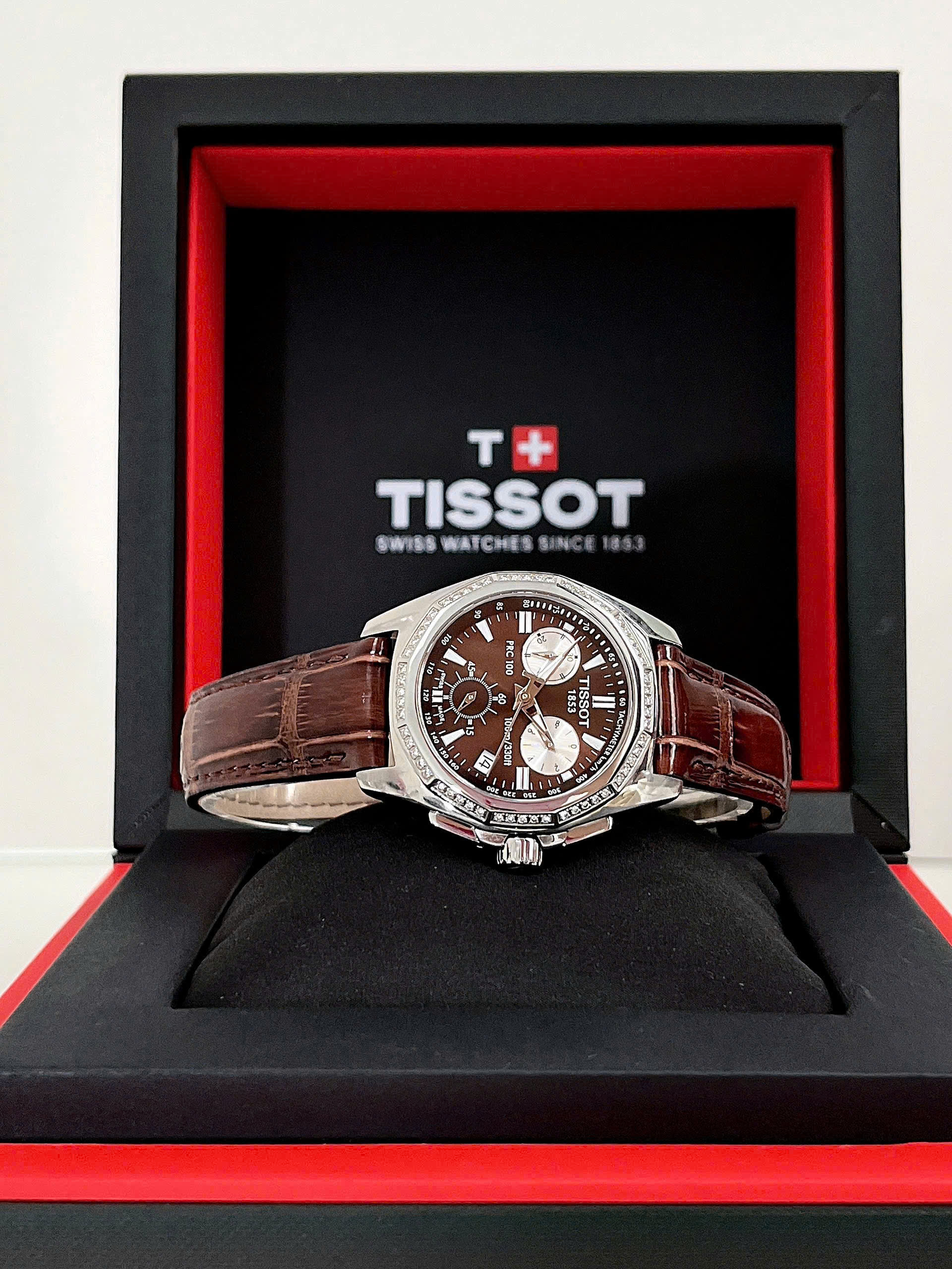 ĐỒNG HỒ NỮ TISSOT CHRONOGRAPH PRC 100 QUARTZ DIAMOND T22.1.416.11