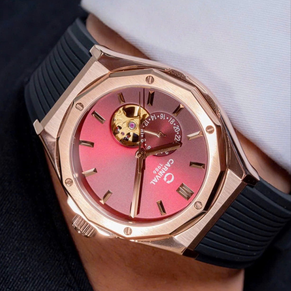 ĐỒNG HỒ NAM CARNIVAL AUTOMATIC 8189G-VH-DCS-DO