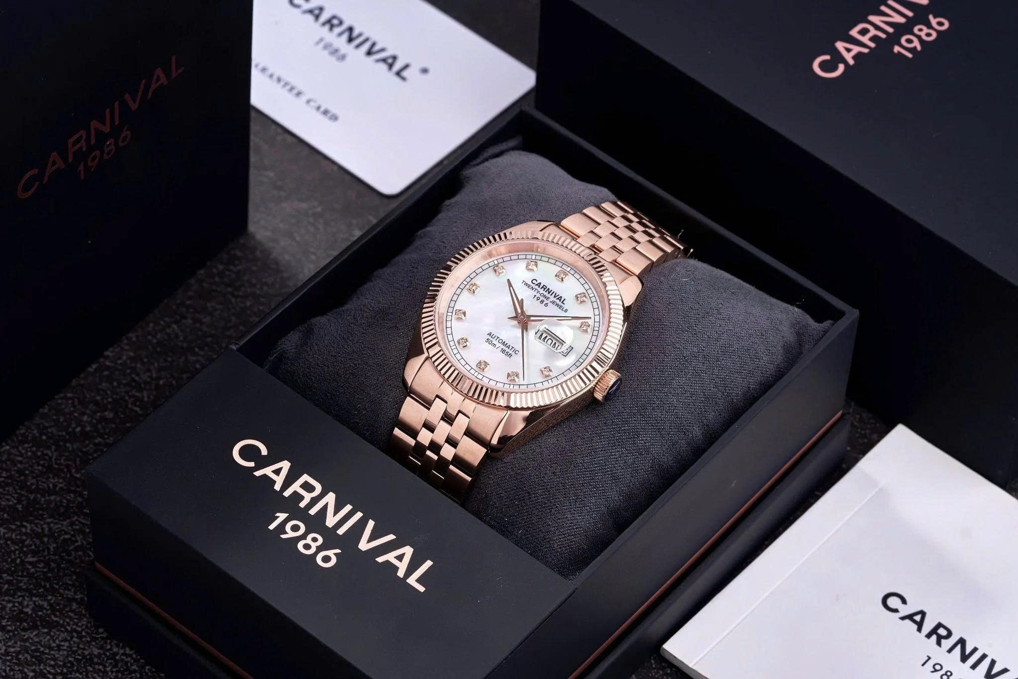 ĐỒNG HỒ NAM CARNIVAL AUTOMATIC 8131G-VH-TK