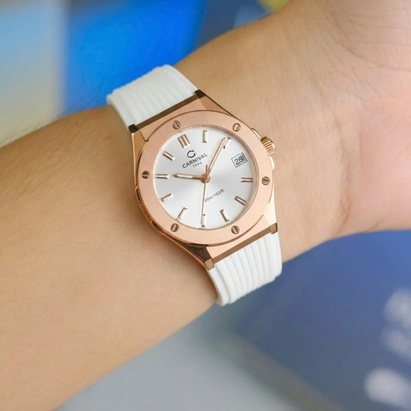 ĐỒNG HỒ NỮ CARNIVAL QUARTZ 8168L2-VH-DCS-T1