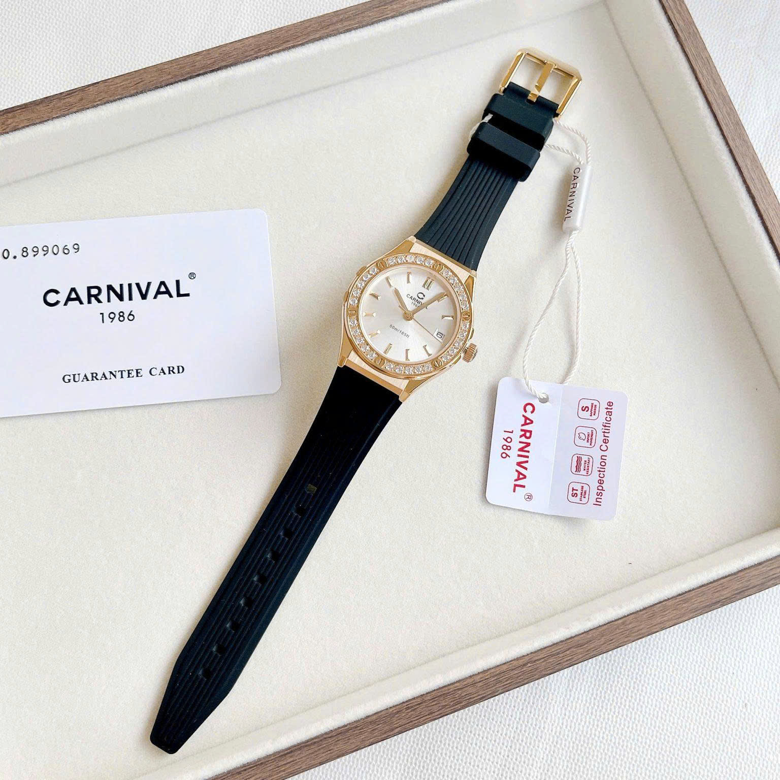 ĐỒNG HỒ NỮ CARNIVAL QUARTZ 8168L2-VV-DCS-T