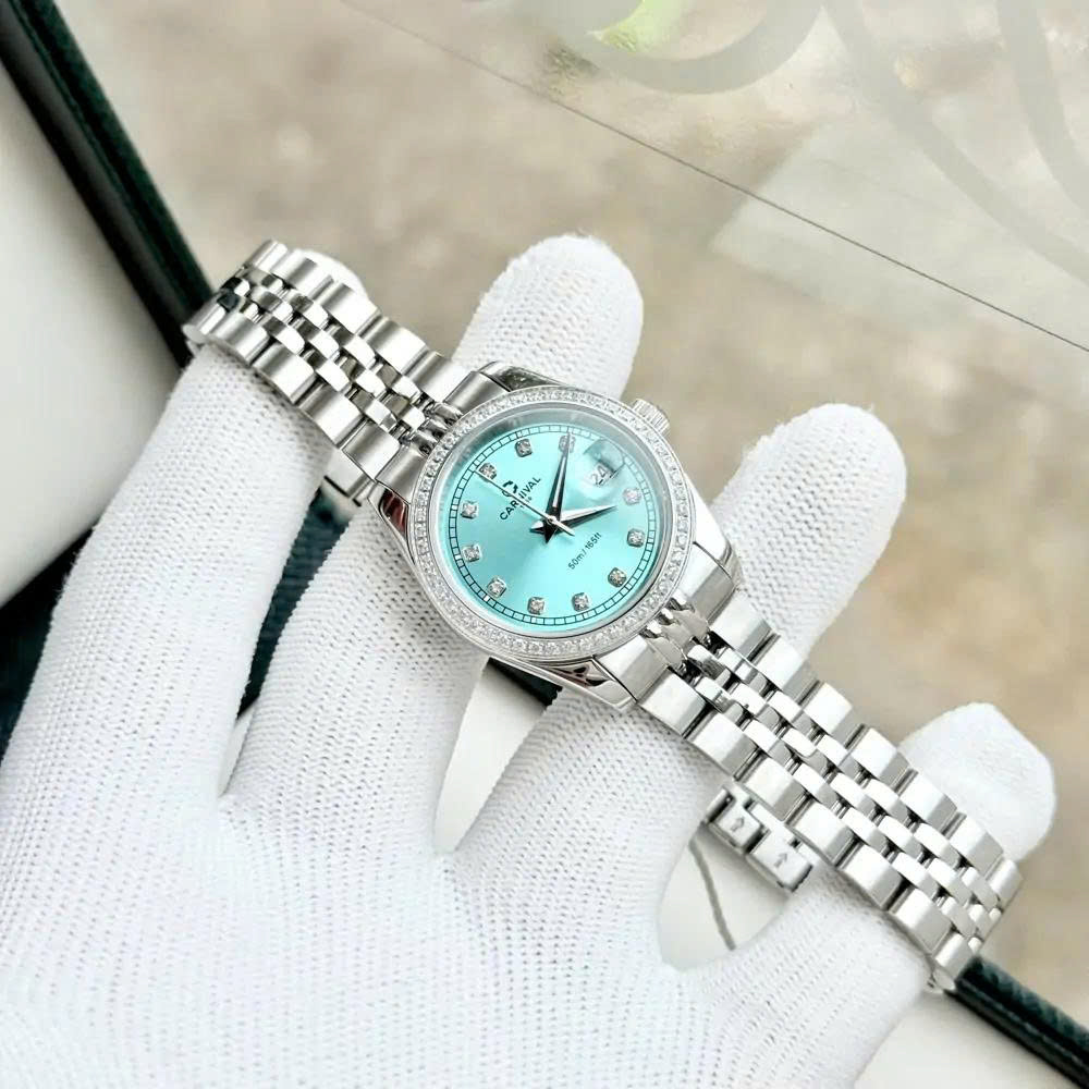 ĐỒNG HỒ NỮ CARNIVAL QUARTZ ICEBLUE 8131L2-VT-XT