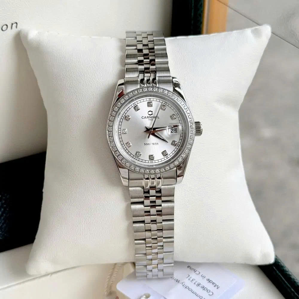 ĐỒNG HỒ NỮ CARNIVAL QUARTZ TRẮNG 8131L2-VT-T