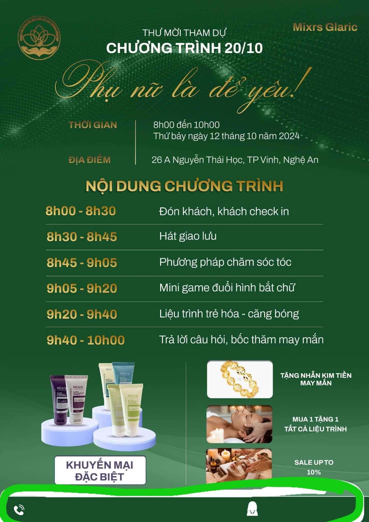 SỰ KIỆN DIỄN RA SÁNG THỨ 7 NGÀY 12/10 TỪ 8H - 10H