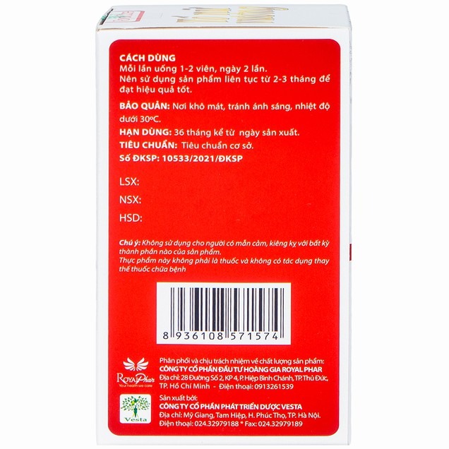 Viên uống Tố Nữ Vương Royal Care hỗ trợ cải thiện nội tiết tố nữ (30 viên)