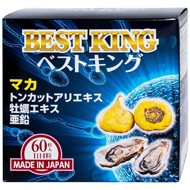 Viên uống Best King Jpanwell hỗ trợ tăng cường sinh lý và khả năng sinh sản ở nam giới (60 viên)