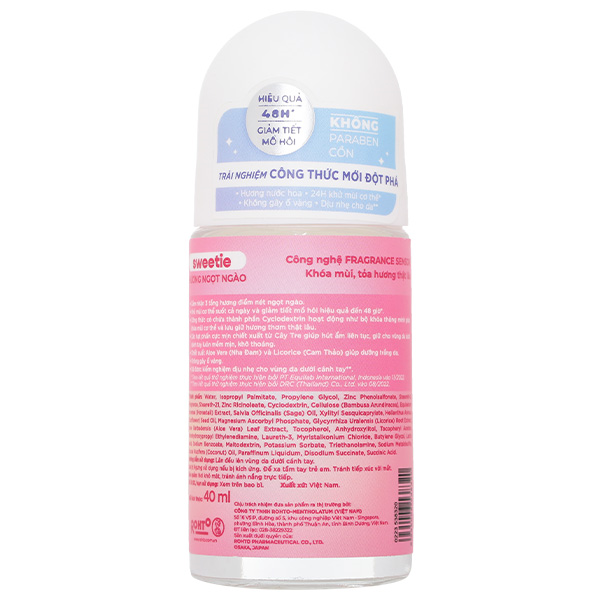 Lăn khử mùi Refre Whitening Perfume hương ngọt ngào chai 40 ml