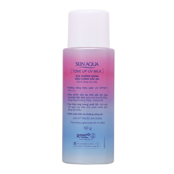 Sữa chống nắng Sunplay Skin Aqua Tone Up UV SPF50+/PA++++ hiệu chỉnh sắc da chai 50g