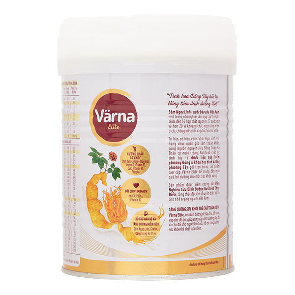 Sữa bột Nutifood Varna Elite giúp bổ sung dinh dưỡng, phục hồi sức khỏe lon 400g