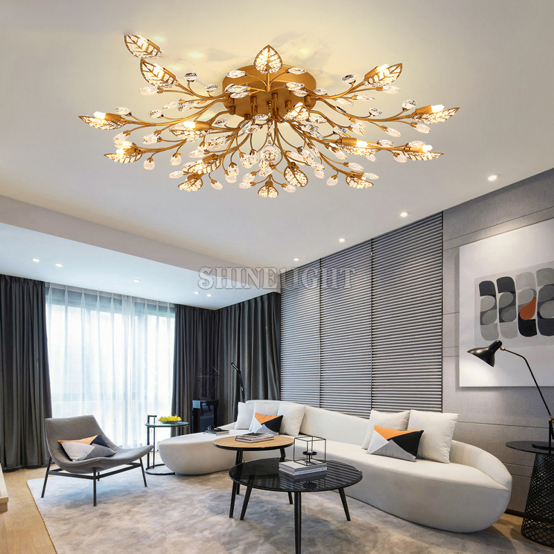 ĐÈN MÂM LED 15 CÁNH GOLD