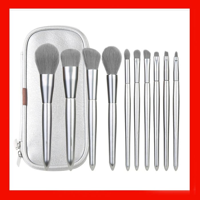 Bộ Cọ Trang Điểm Cá Nhân Cao Cấp Chất Lông Cực Mềm được tặng kèm túi đựng cọ sẵn 2 màu