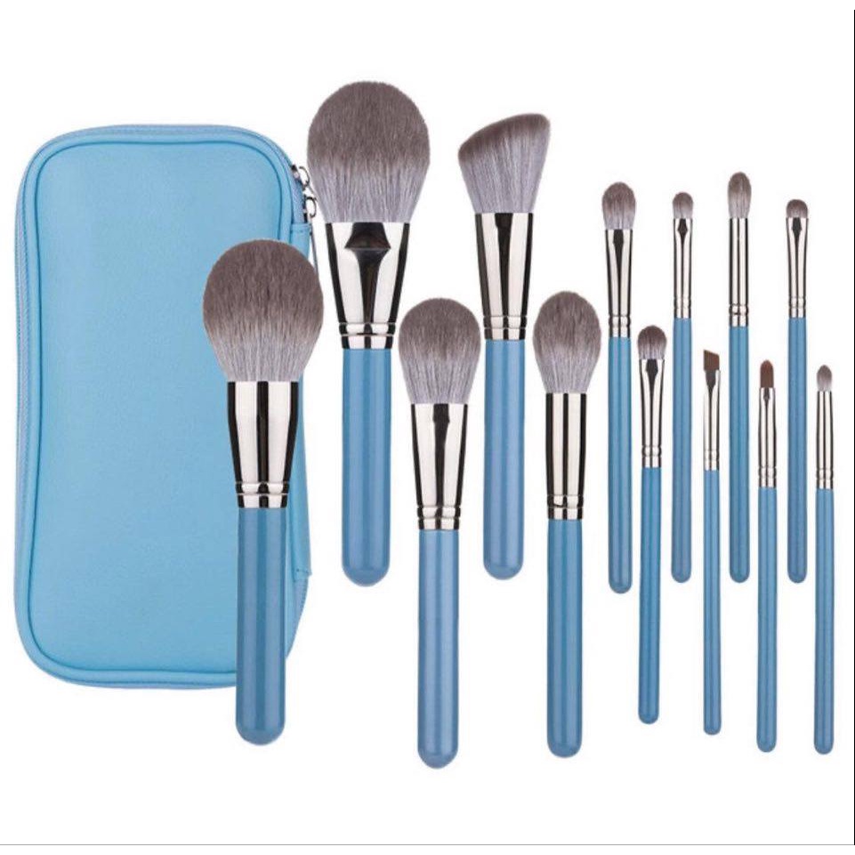 Bộ Cọ Trang Điểm Cá Nhân Cao Cấp Chất Lông Cực Mềm được tặng kèm túi đựng cọ sẵn 2 màu