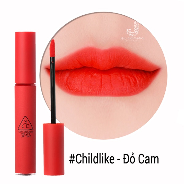 Son 3CE Velvet Lip Tint Chính Hãng với nhiều màu sắc cho bạn dễ lựa chọn hơn