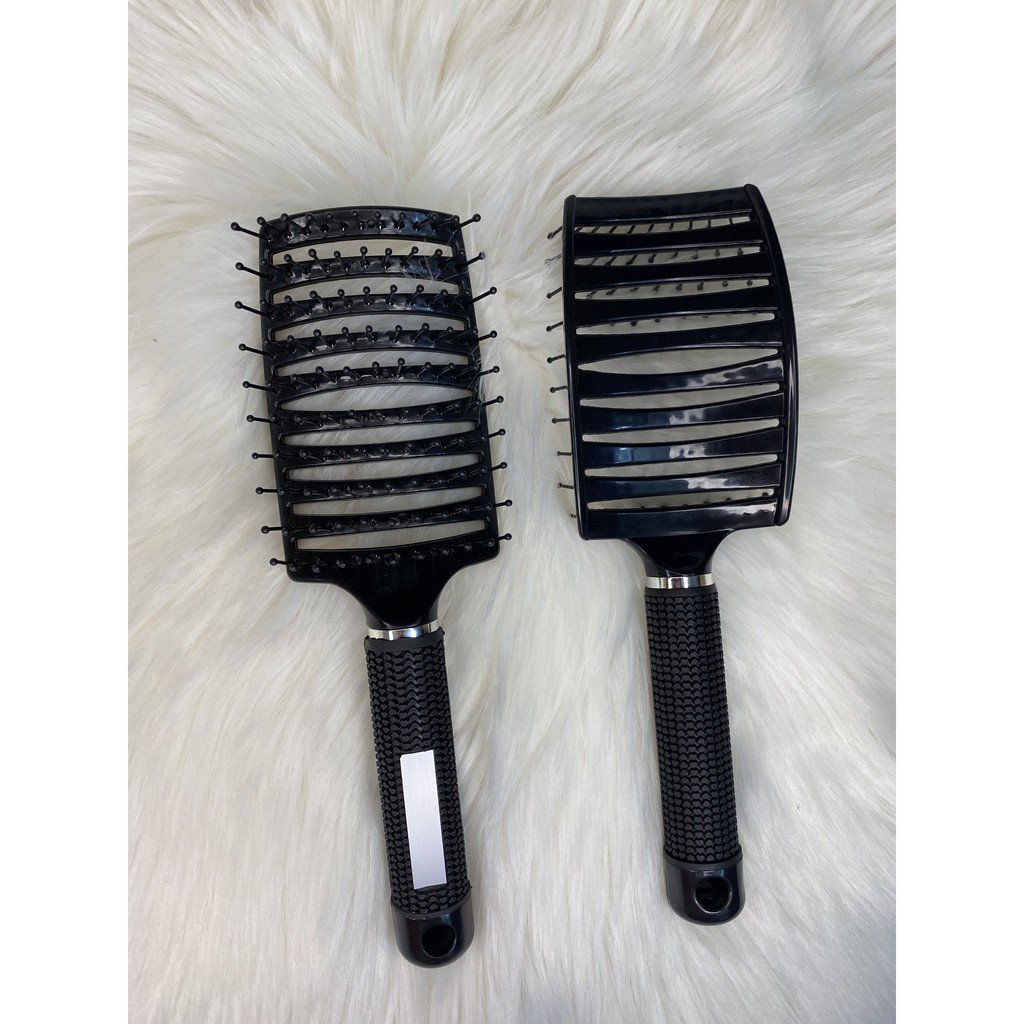 Lược Gỡ Rối Bản To Có Lông Chải tóc massage đầu