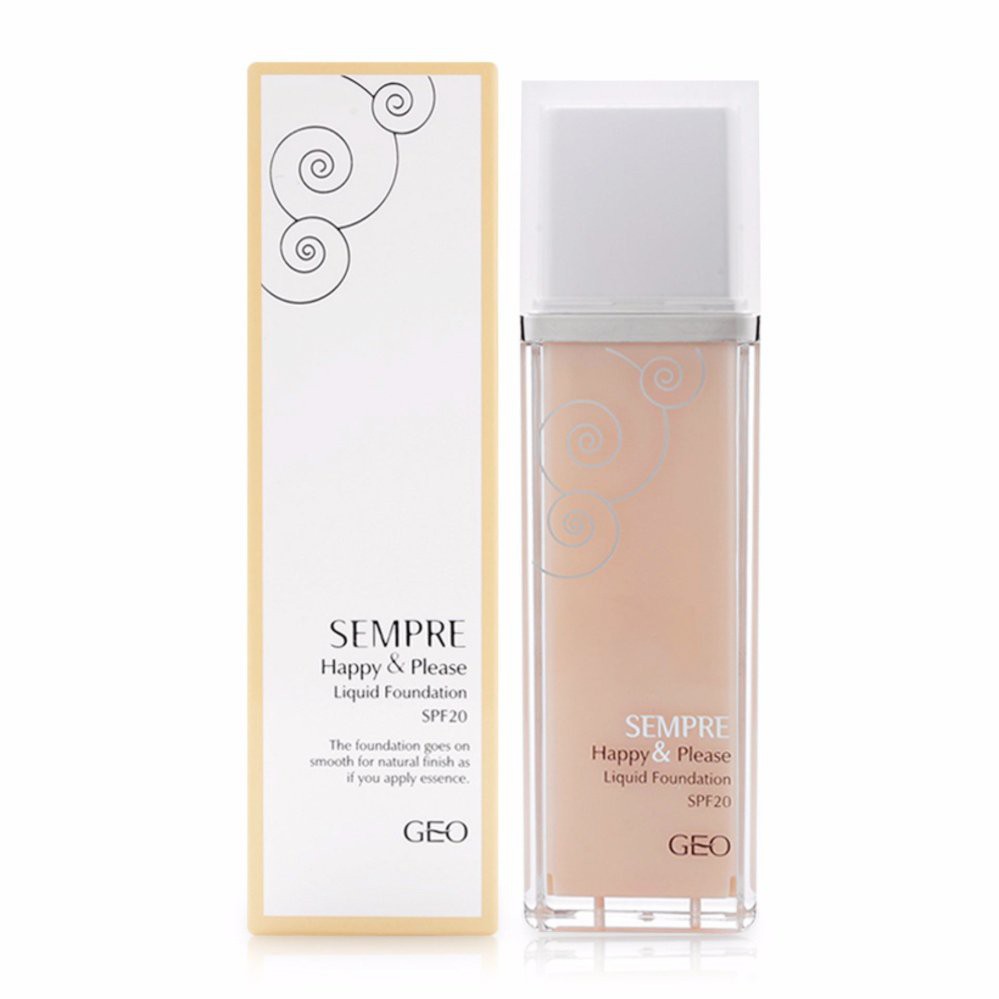 Kem nền trang điểm Geo Sempre Happy & Please Liquid Foundation 40ml - bb cream siêu mịn